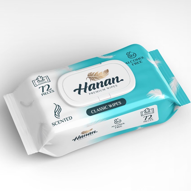 Hannan Wet Wipes 72 Pieces